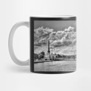 The River Seine And Eiffel Tower Mug